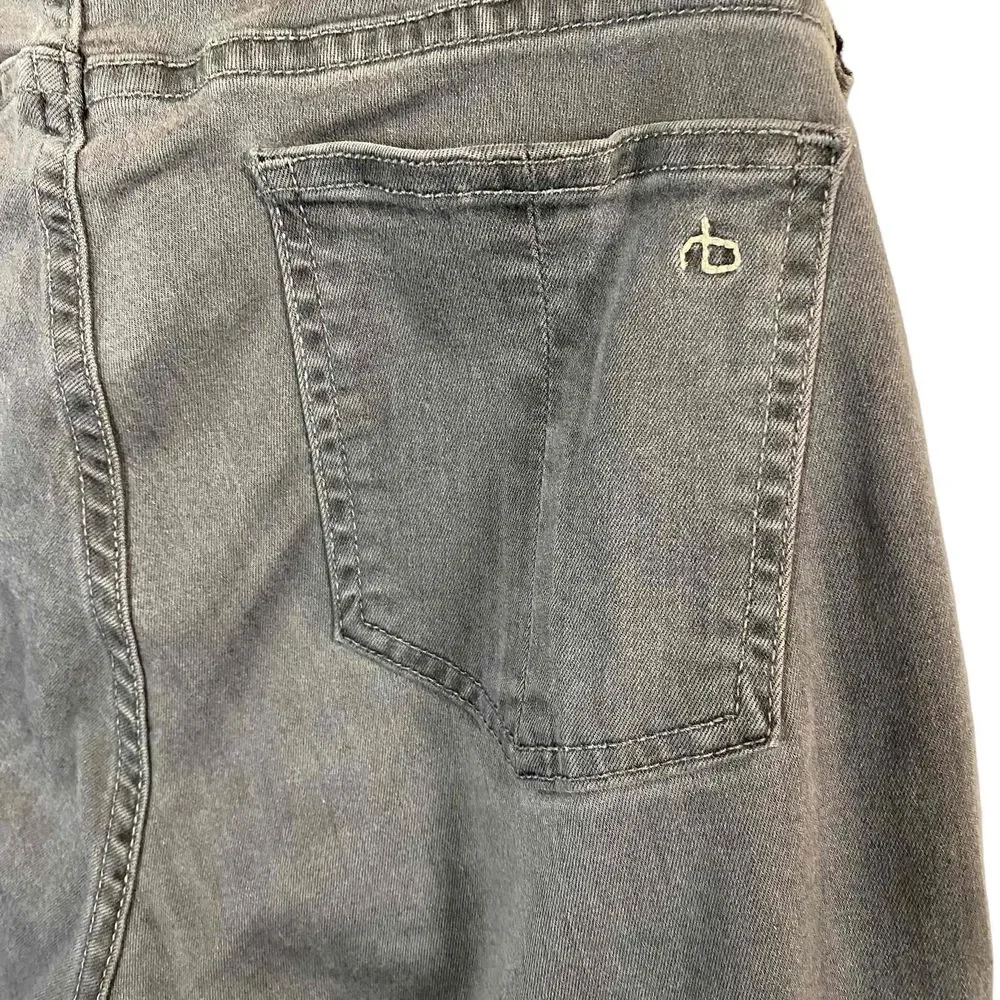 Rag & Bone Womens Gray Moto‎ Skinny Jeans with Zippered Legs & Pockets Size 29
